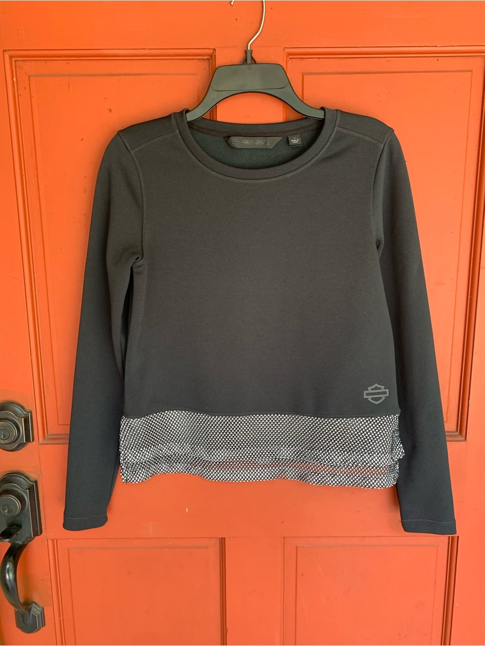 Harley Davidson HD Moto Jersey Knit Cordura Fabric Long Sleeve Top